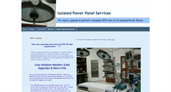 Desktop Screenshot of isolatedpowerpanelsvcs.com